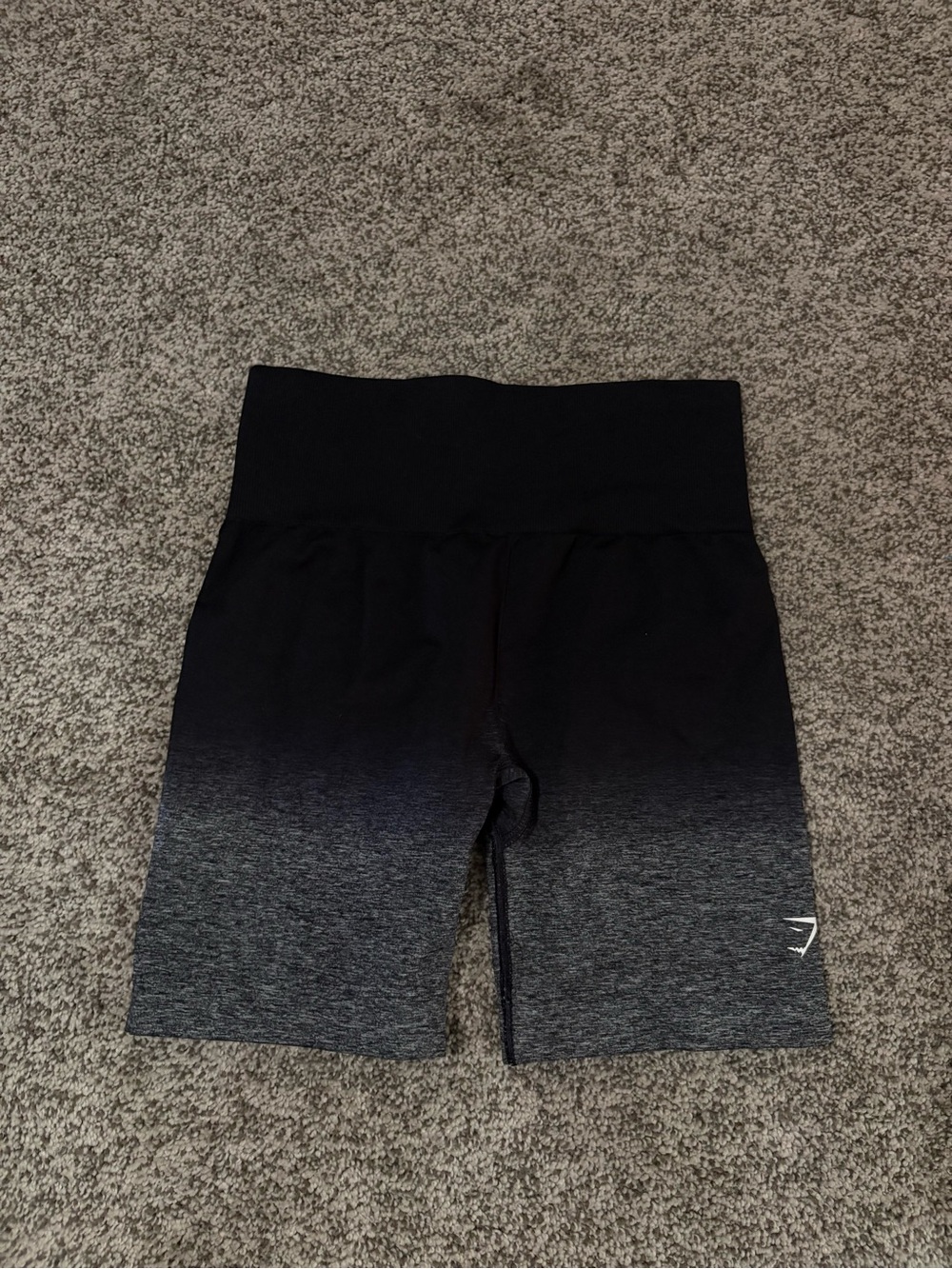 Gymshark Black and Gray Ombre Biker Shorts! - Picture 2 of 2